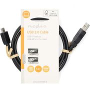 Nedis-USB-Kabel-USB-2-0-USB-A-Male-USB-Mini-B-5-Pins-Male-480-Mbps-Vernikkeld-1-00-m-Rond-