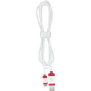 CHERRY JA-0600-0 Gevlochten USB-kabel 1,5m USB-A/USB-C Wit