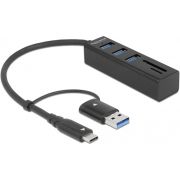 DeLOCK 63859 laptop dock & poortreplicator USB 3.2 Gen 1 (3.1 Gen 1) Type-A + Type-C