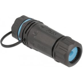 DeLOCK 86701 tussenstuk voor kabels RJ-45 Zwart