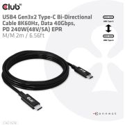 CLUB3D-USB4-Gen3x2-Type-C-Bi-Directional-Cable-8K60Hz-Data-40Gbps-PD-240W-48V-5A-EPR-M-M-2m-6-5
