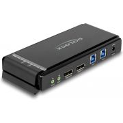 Delock 11476 DisplayPort 1.4 KVM-switch 8K 60 Hz met USB 5 Gbps en audio