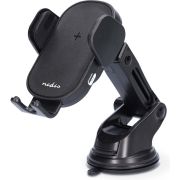 Nedis Draadloze Autolader | Qi gecertificeerd | 7.5 / 10 / 15 W | 1.5 / 1.67 / 2 A | 1.00 m | FOD / Overst