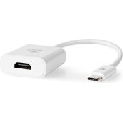 Nedis USB Type-C Adapter Cable | Type-C Male - HDMI Female | 0.2 m | White