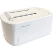 LC-Power LC-DOCK-U3-VI basisstation voor opslagstations USB 3.2 Gen 1 (3.1 Gen 1) Type micro-B Wit