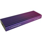 LC-Power LC-M2-C-MULTI-4 behuizing voor opslagstations SDD-behuizing Zwart, Paars, Violet M.2