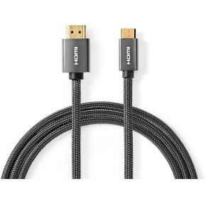 Nedis High Speed HDMI-Kabel met Ethernet | HDMI-Connector - HDMI-Ministekker | Gun Metal Grey | G