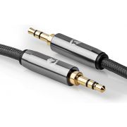 Nedis-Stereo-Audiokabel-3-5-mm-Male-3-5-mm-Female-Gun-Metal-Grey-Gevlochten-kabel