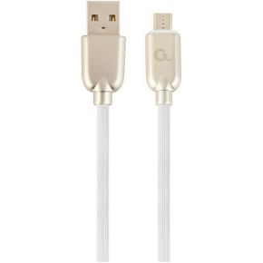 Cablexpert CC-USB2R-AMMBM-2M-W USB-kabel 2.0 USB A Micro-USB B Wit