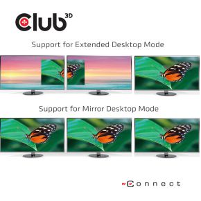 CLUB3D USB TYPE C 3.2 GEN1 MULTISTREAM TRANSPORT MST HUB DISPLAY PORT 1.4 TRIPLE MONITOR DisplayPort