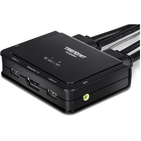 Trendnet TK-220DPI KVM-switch Zwart