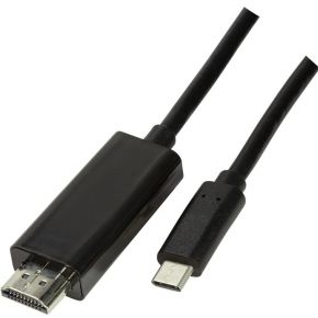 LogiLink UA0330 USB Type C naar HDMI kabel zwart 3m