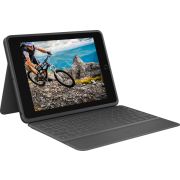 Logitech Rugged Folio toetsenbord voor mobiel apparaat AZERTY Frans Grafiet USB Type-C