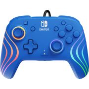 PDP Afterglow Wave Blauw USB Gamepad Analoog/digitaal Nintendo Switch, Nintendo Switch OLED