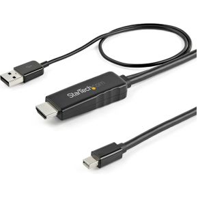 StarTech.com HD2MDPMM1M video kabel adapter 1 m HDMI Type A (Standaard) Mini DisplayPort Zwart