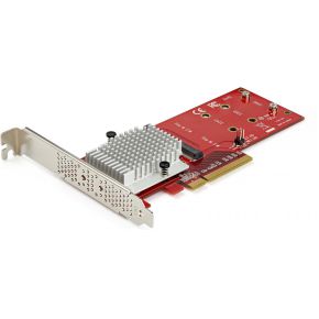 StarTech.com x8 dubbele M.2 PCIe SSD adapter PCIe 3.0
