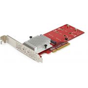 StarTech.com x8 dubbele M.2 PCIe SSD adapter PCIe 3.0