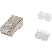 Equip 121147 kabel-connector RJ-45 Gesatineerd staal, Transparant