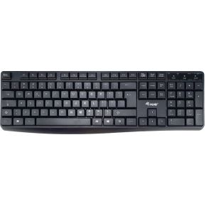 Equip 245215 USB QWERTY Amerikaans Engels Zwart toetsenbord