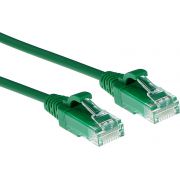 ACT-Groene-0-5-meter-LSZH-U-UTP-CAT6-datacenter-slimline-patchkabel-snagless-met-RJ45-connectoren