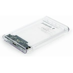 Gembird EE2-U3S9-6 behuizing voor opslagstations 2.5  HDD-behuizing Transparant