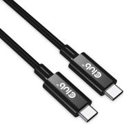 CLUB3D USB4 Gen3x2 Type-C Bi-Directional Cable 8K60Hz or 4K120Hz, Data 40Gbps, PD 240W(48V/5A) EPR M