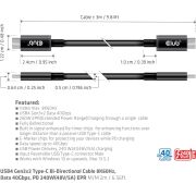 CLUB3D-USB4-Gen3x2-Type-C-Bi-Directional-Cable-8K60Hz-or-4K120Hz-Data-40Gbps-PD-240W-48V-5A-EPR-M