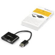 StarTech-com-DP2VGAHD20-video-kabel-adapter-DisplayPort-HDMI-VGA-D-Sub-Zwart