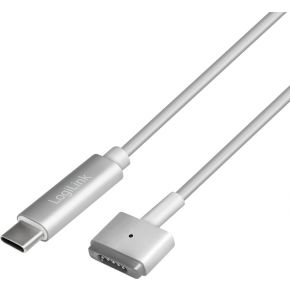 LogiLink PA0226 USB-kabel 1,8 m USB C Zilver