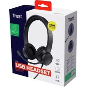 Trust-Ayda-Headset-Bedraad-Hoofdband-Oproepen-muziek-USB-Type-A-Zwart