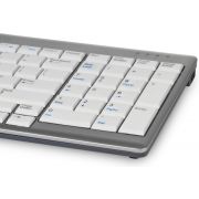 BakkerElkhuizen-UltraBoard-960-Standard-Compact-USB-AZERTY-Grijs-Wit-toetsenbord