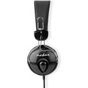 Nedis-Bedrade-Koptelefoon-1-1-m-Ronde-Kabel-On-Ear-Opvouwbaar-Zwart