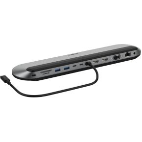 Belkin INC014BTSGY laptop dock & poortreplicator Bedraad USB 3.2 Gen 2 (3.1 Gen 2) Type-C Zwart, Gri
