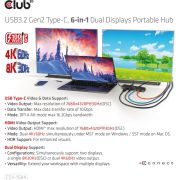 CLUB3D-USB3-2-Gen2-Type-C-6-in-1-Dual-Displays-Portable-Dock-with-USB-Type-C-Video-4K60Hz