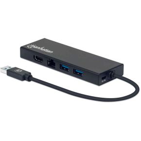 Manhattan 152846 interfacekaart/-adapter HDMI,RJ-45,USB 3.1,VGA