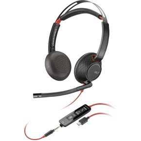 HP 805H3AA hoofdtelefoon/headset Bedraad Hoofdband Kantoor/callcenter USB Type-C Zwart