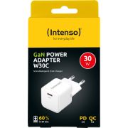 Intenso-POWER-ADAPTER-USB-C-GAN-7803022-Universeel-Wit-AC-Snel-opladen-Binnen