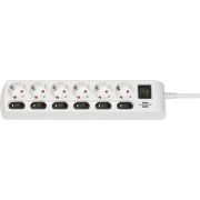 Brennenstuhl 6-Way Socket | individually switchable