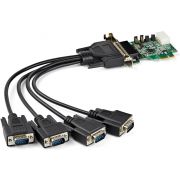 StarTech.com 4-poorts PCI Express RS232 seriële adapterkaart 16950 UART low profile