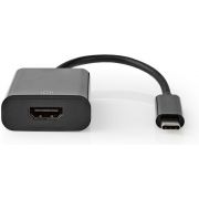 Nedis USB-C™-Adapterkabel | USB-C™ Male | HDMI™ Uitgang | 0,2 m | Zwart