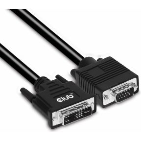 CLUB3D DVI-A TO VGA CABLE M/M 3m/ 9.8ft 28 zwart