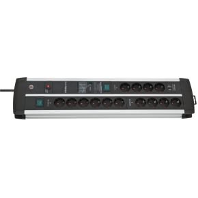 Brennenstuhl 1392000232 power uitbreiding 3 m 14 AC-uitgang(en) Binnen Zwart, Zilver