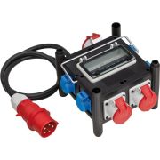 Brennenstuhl 1153690400 power uitbreiding 2 m 5 AC-uitgang(en) Buiten Zwart, Blauw, Rood