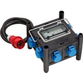 Brennenstuhl 1153690600 power uitbreiding 2 m 7 AC-uitgang(en) Buiten Zwart, Blauw
