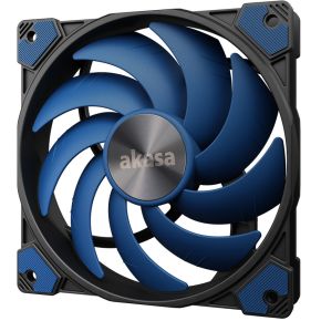 Akasa ALUCIA SC Computer behuizing, Processor Ventilator 14 cm Zwart, Blauw 1 stuk(s)