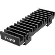 Akasa Gecko Pro SSD (solid-state drive) Koelplaat/radiatoren Zwart 1 stuk(s)