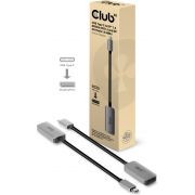 CLUB3D-CAC-1567-kabeladapter-verloopstukje-USB-Type-C-DisplayPort-Zwart-Zilver