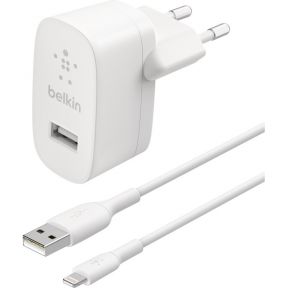 Belkin Netzladegerät USB-A 12W 1m Lightn.Kab. weiÃ? WCA002vf1MWH