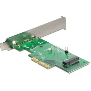 Delock 89370 PCI Express x4-kaart > 1 x interne NVMe M.2 Key M 80 mm - Low Profile Form Factor