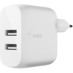 Belkin Dual USB-A Charger. 24W white WCB002vfWH